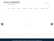 Tablet Screenshot of bluepyrenees.com.au